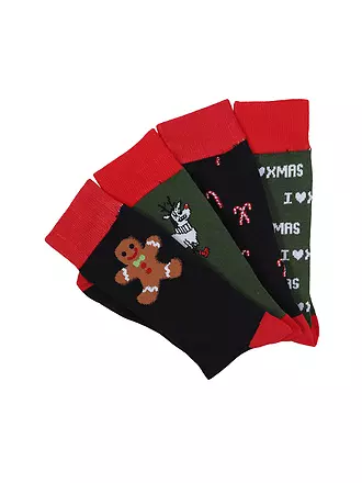 ONLY & SONS | Herren Socken Geschenkebox 4er Pkg. ONSX-MAS | 